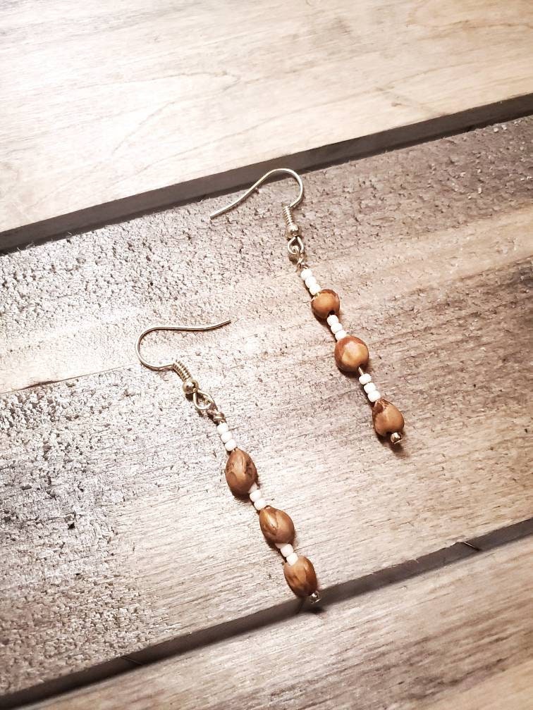 Navajo Ghost bead earrings