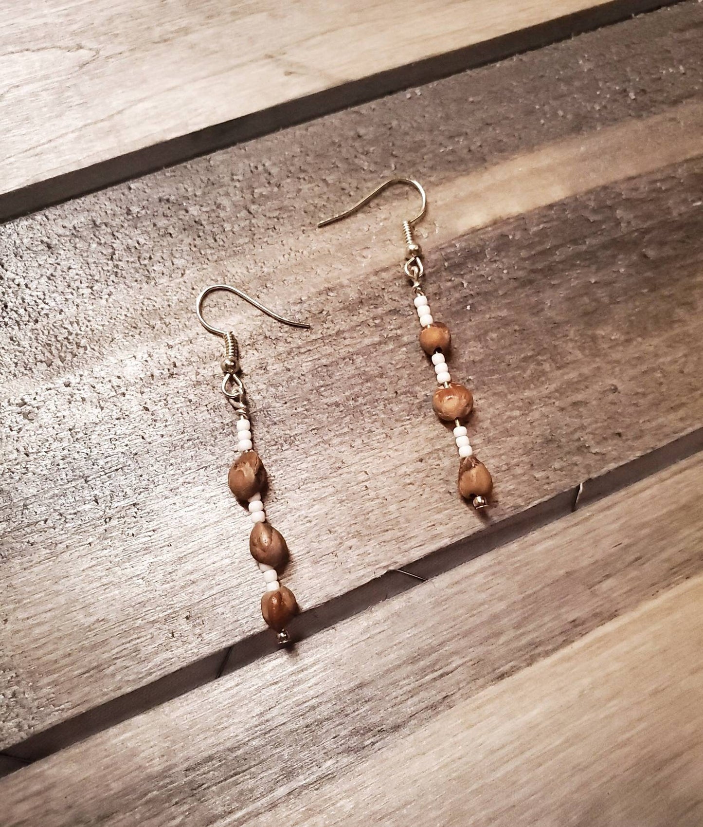 Navajo Ghost bead earrings