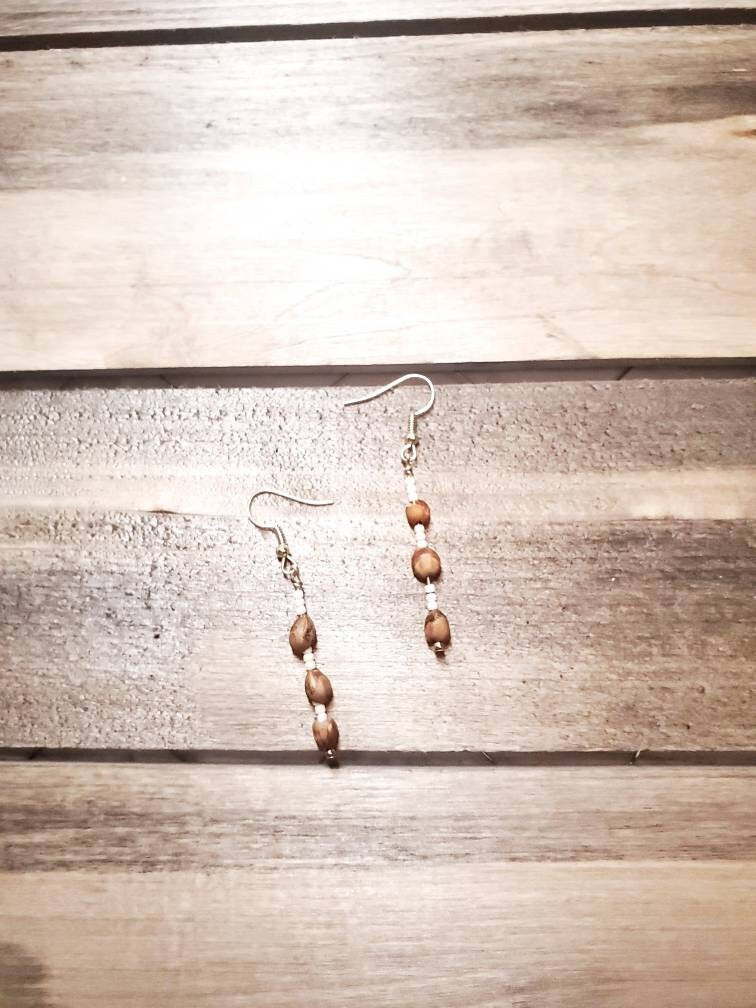Navajo Ghost bead earrings