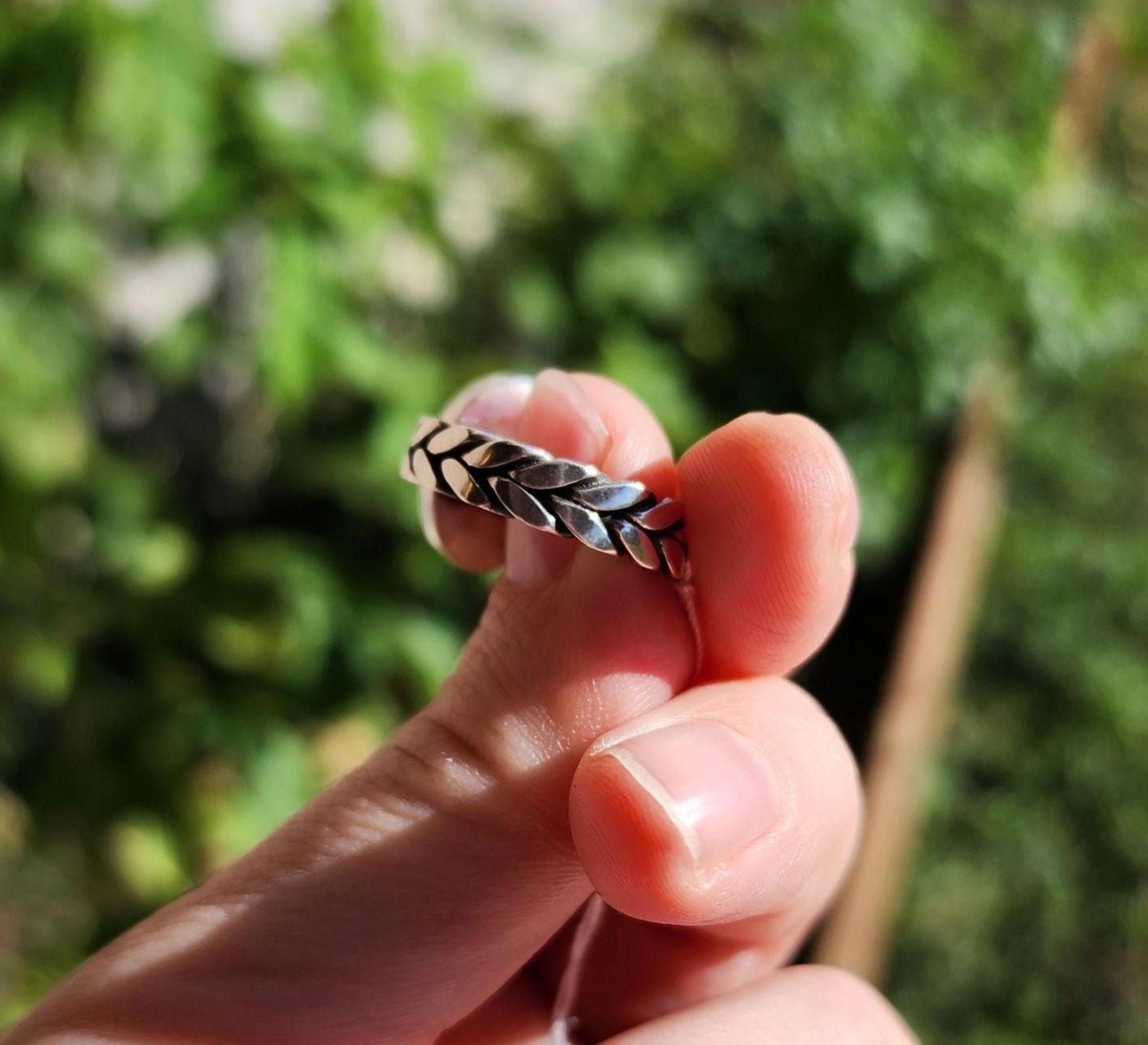 Sterling Silver Ithica Peak Navajo Turquoise Ring, Size 6.5