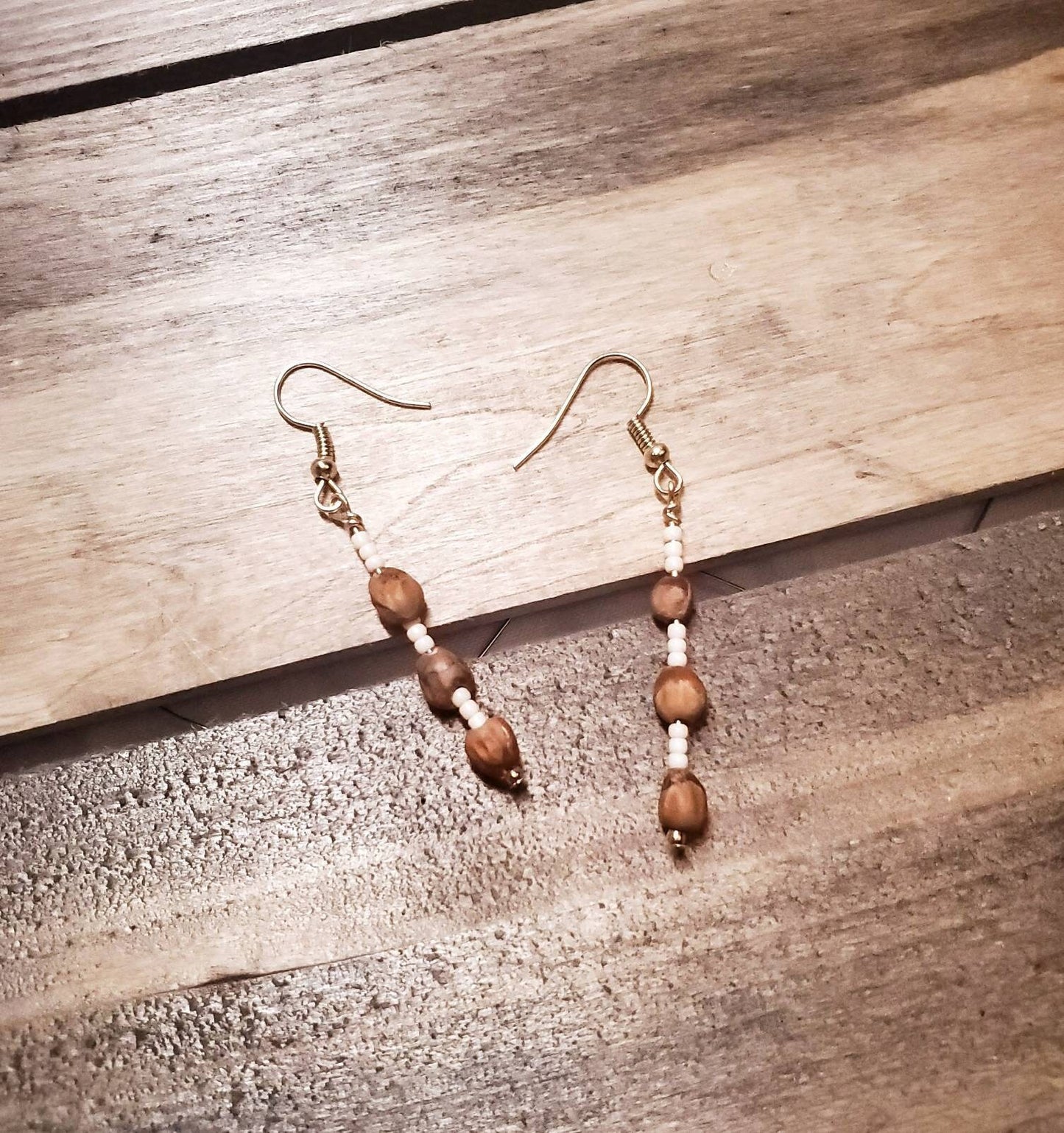 Navajo Ghost bead earrings