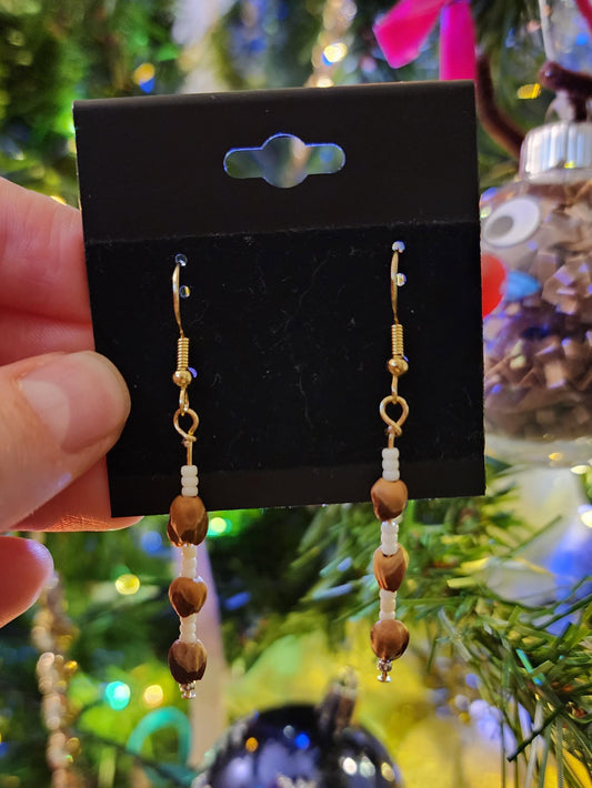 Navajo Ghost bead earrings