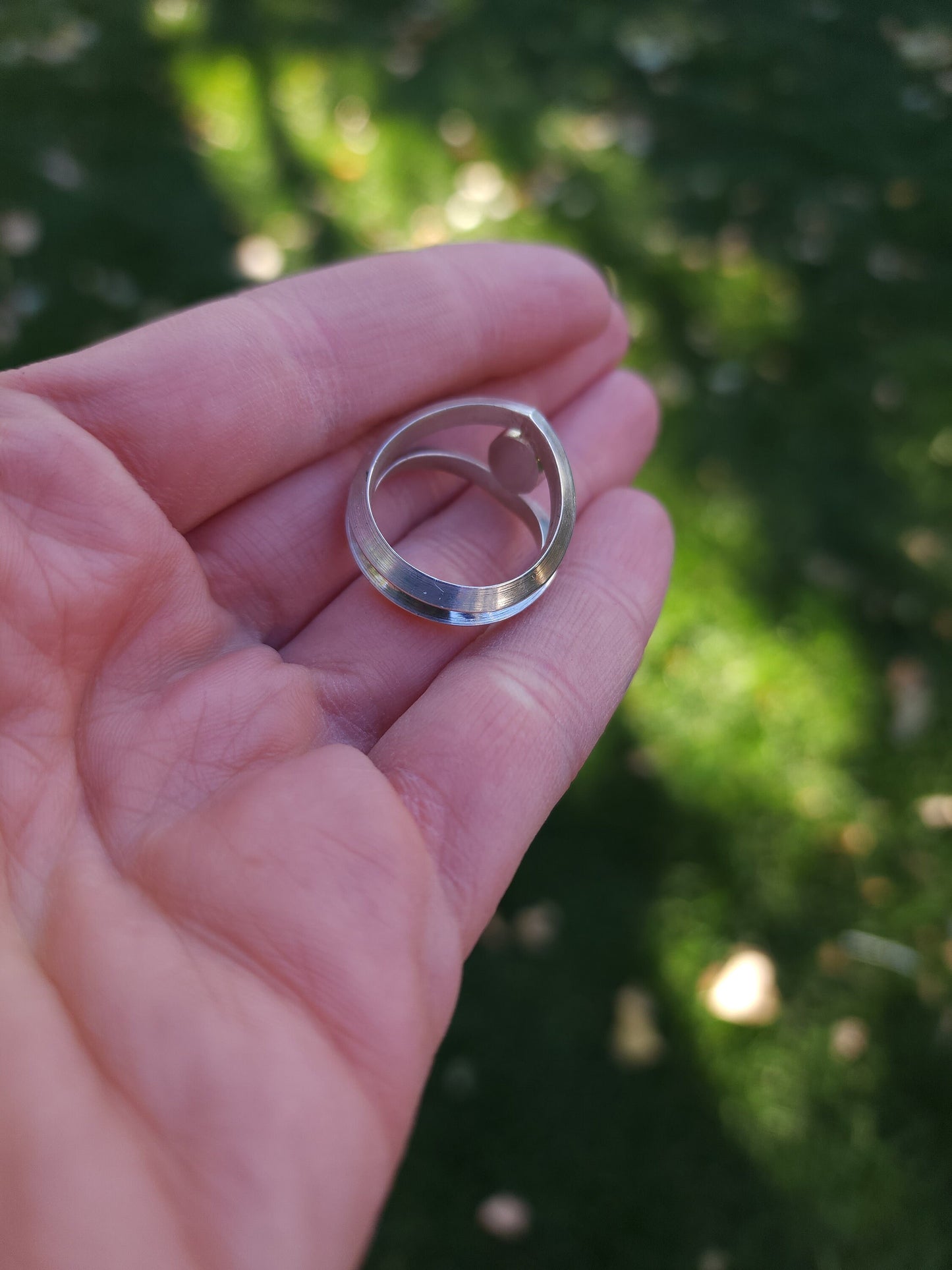 Sterling silver Ethiopian Opal ring, size 7.5
