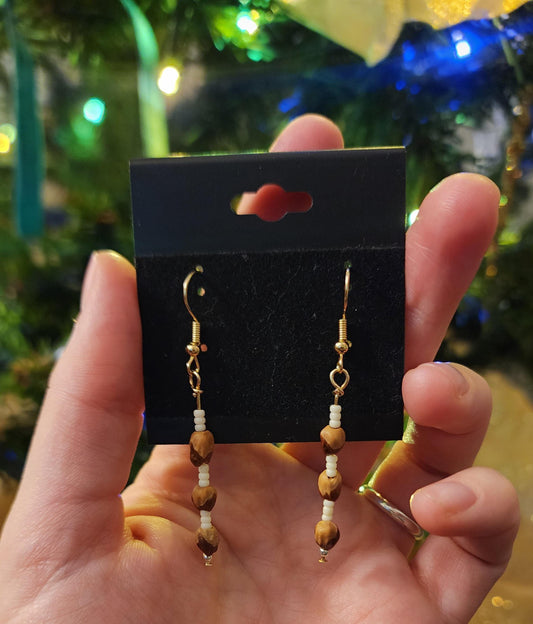 Navajo Ghost bead earrings