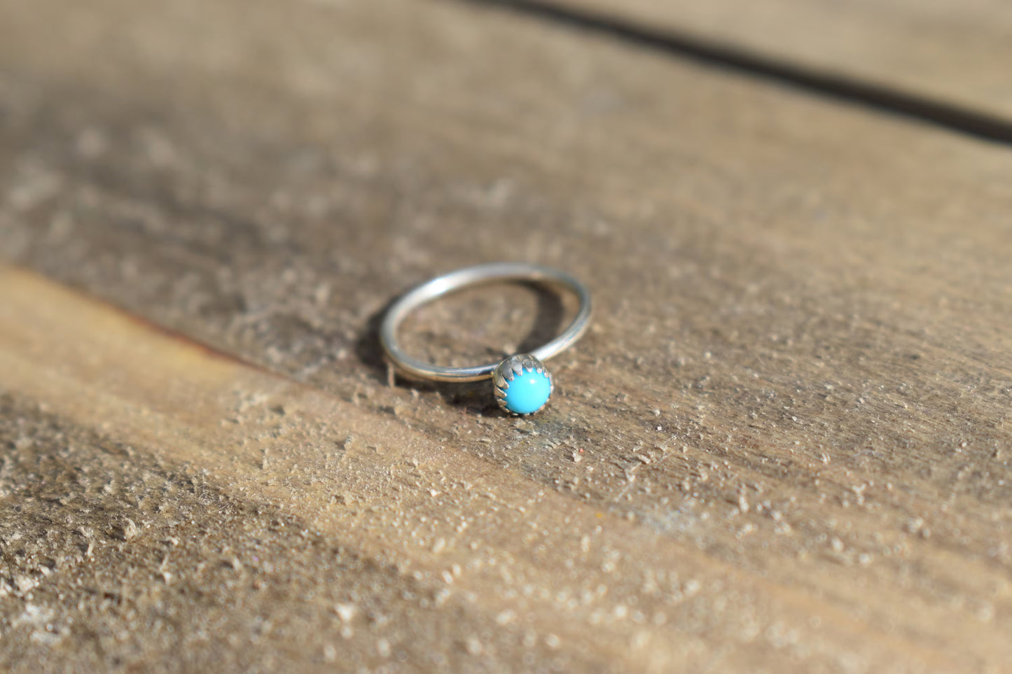 Sterling silver Navajo Baby Rings, Turquoise and Coral