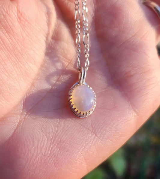 Sterling Silver Ethiopian opal pendant